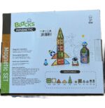 Set 51 Cuburi magnetice transparente luminoase 3D Racheta STEM