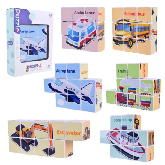 Set 9 cuburi magnetice Vehicule Nave Asambleaza Puzzle Set 9 cuburi magnetice Vehicule Nave Asambleaza Puzzle