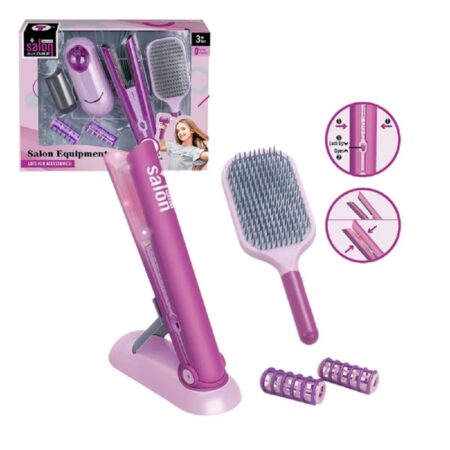 Set Infrumusetare si coafura Placa de par cu efecte luminoase