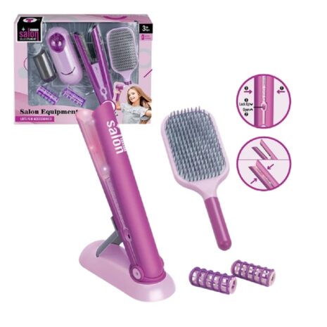 Set Infrumusetare si coafura Placa de par cu efecte luminoase