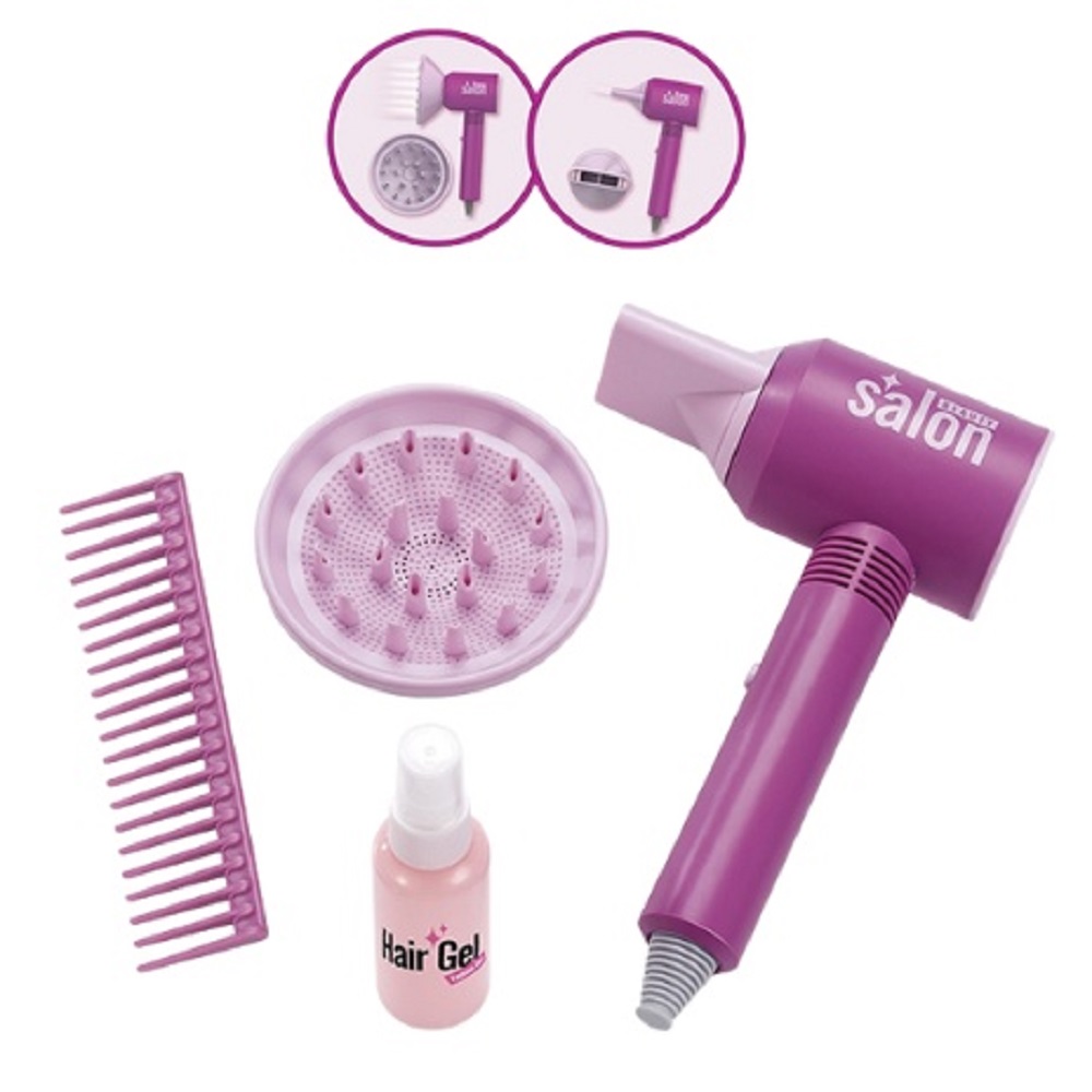 Set Infrumusetare si coafura Uscator de par cu efecte realiste