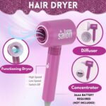 Set Infrumusetare si coafura Uscator de par cu efecte realiste