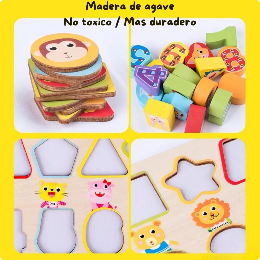 Tabla educativa de scris cu Cifre Marker si Forme geometrice