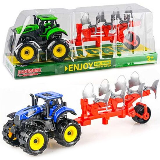 Tractor de jucarie Remorca cu Plug Utilaje agricole pentru copii