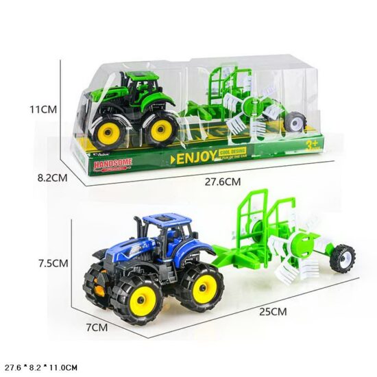 Tractor de jucarie Remorca cu Utilaje agricole pentru copii
