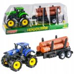 Tractor de jucarie Remorca cu busteni Utilaje agricole pentru copii