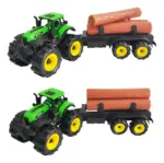 Tractor de jucarie Remorca cu busteni Utilaje agricole pentru copii