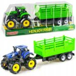 Tractor de jucarie cu Remorca Utilaje agricole pentru copii