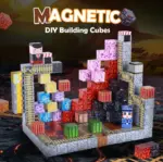 Set 133 Cuburi magnetice MineCraft Jucarii Stem de construit