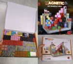 Set 133 Cuburi magnetice MineCraft Jucarii Stem de construit