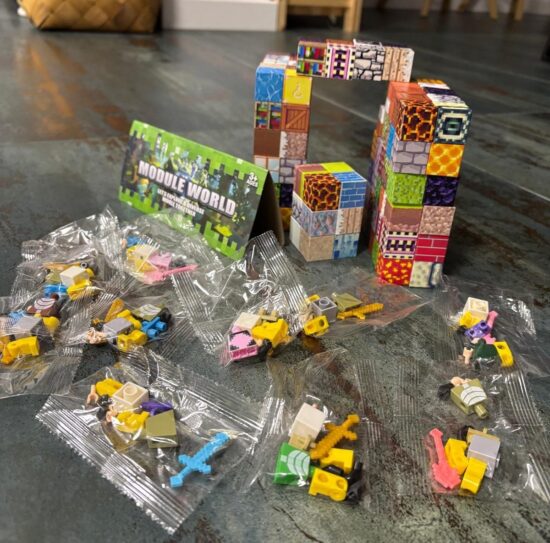 Set 140 Cuburi magnetice 10 Figurine MineCraft Magnetici Joc Stem 1