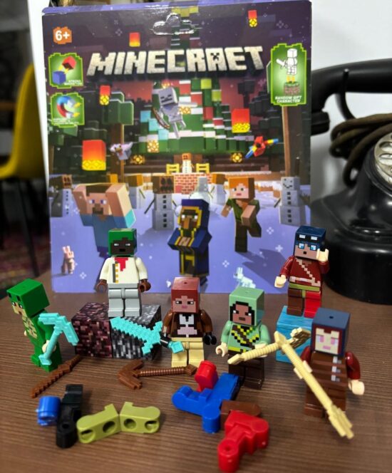 Set 158 Cuburi magnetice 6 MineCraft Magnetici Jucarii Stem