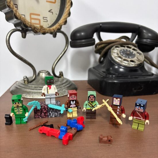 Set 158 Cuburi magnetice 6 MineCraft Magnetici Jucarii Stem