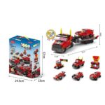 Cuburi constructie STEM 1000 piese Camionul de tractare cu masini
