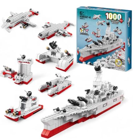 Cuburi constructie STEM 1000 piese Ocean Nave 6in1