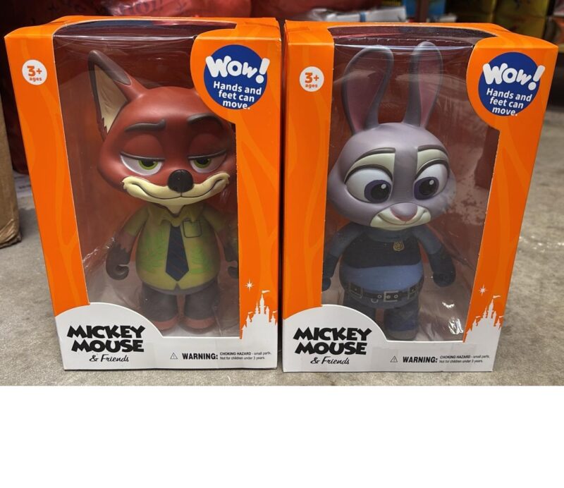 Figurine din plastic Nick Judy din Zootopia Vulpea sau Iepurasul