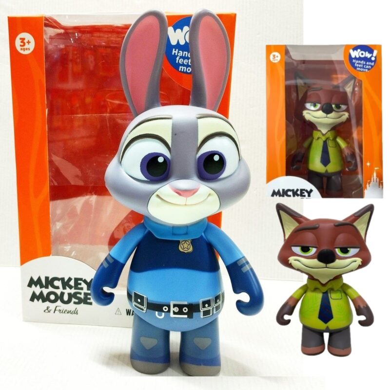 Figurine din plastic Nick Judy din Zootopia Vulpea sau Iepurasul Figurine din plastic Nick Judy din Zootopia Vulpea sau Iepurasul