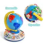 Jucarie interactiva Globul Pamantesc cu sunete si lumini Puzzle
