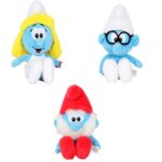 Set 3 Jucarii Strumfii 25 cm plusuri Jumbo Mascote copii