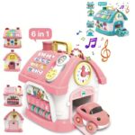 Casuta interactiva Educativa Montessori Busy Board cu Lumini si sunete