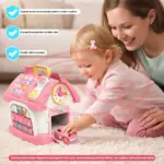 Casuta interactiva Educativa Montessori Busy Board cu Lumini si sunete