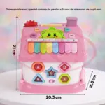 Casuta interactiva Educativa Montessori Busy Board cu Lumini si sunete