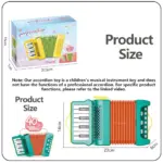 Jucarii Instrument muzical copii Acordeon 10 butoane din plastic
