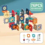 Set 76 piese constructie Stem Set creativ cu Labirint Circuit bile