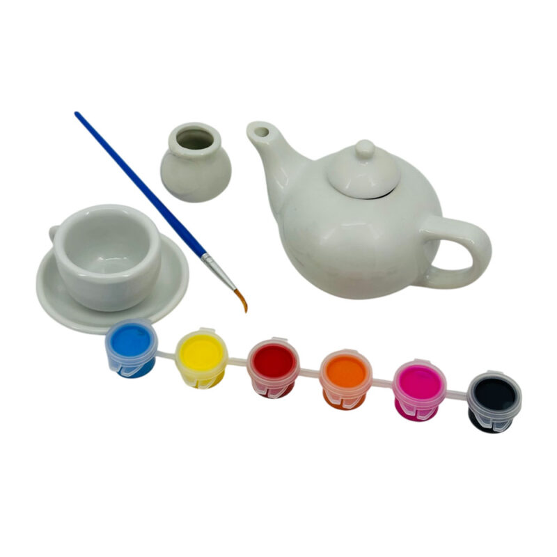Set creativ 14 piese Ceai Vase de colorat din ceramica Pictam manual