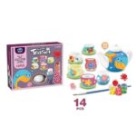 Set creativ 14 piese Ceai Vase de colorat din ceramica Pictam manual