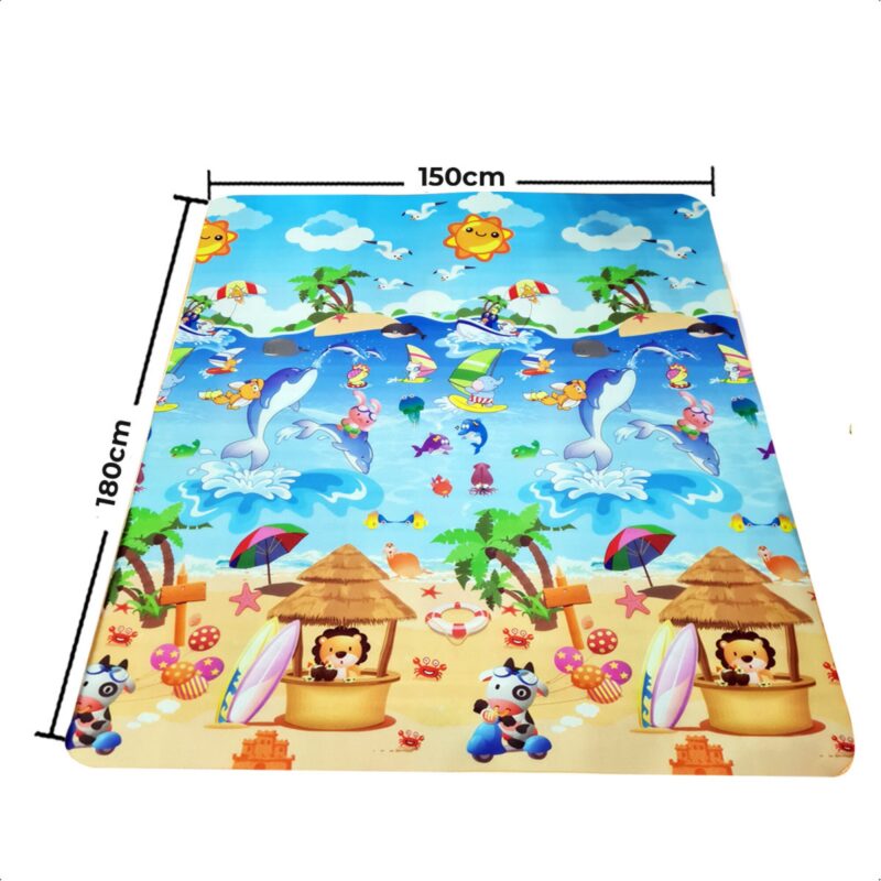 Covor educativ termoizolant impermeabil Animale 180x150x0.5 cm