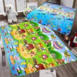 Covor educativ termoizolant impermeabil La Distractie 180x150x0.5cm