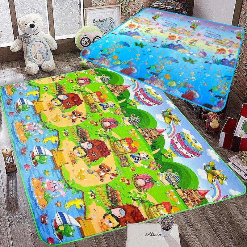 Covor educativ termoizolant impermeabil La Distractie 180x150x0.5cm