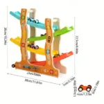 Jucarie Pista Raliu cu 4 rampe Circuit cu Masini Set de curse