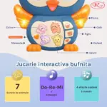 Jucarie interactiva bebe Bufnita vesela dansatoare cu lumini si muzica