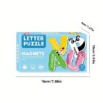 Set 26 Litere magnetice cu animale Alfabetul de la A-Z
