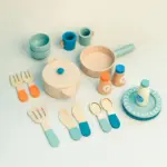 Set Vase pentru gatit Bucatarie Mancare Set picnic din lemn