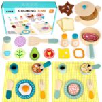 Set Vase pentru gatit Bucatarie Mancare Set picnic din lemn