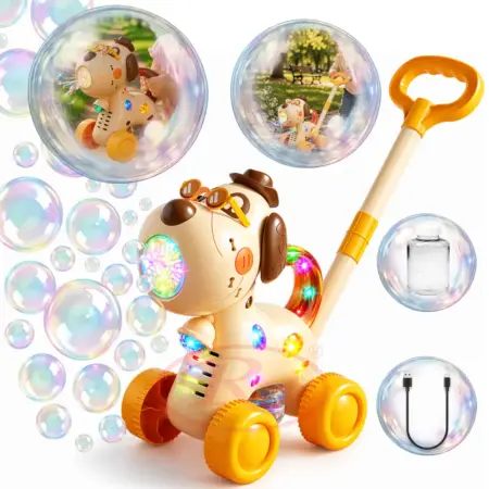 Jucarie interactiva de impins Catel cu baloane cu baterie USB copii