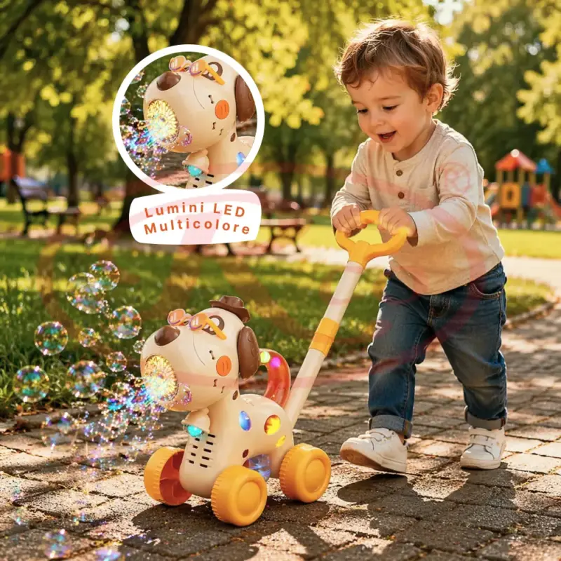 Jucarie interactiva de impins Catel cu baloane cu baterie USB copii