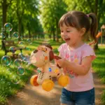 Jucarie interactiva de impins Catel cu baloane cu baterie USB copii