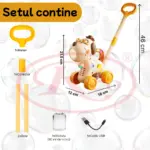 Jucarie interactiva de impins Catel cu baloane cu baterie USB copii