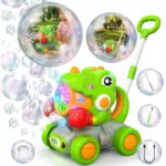 Jucarie interactiva de impins Dinozaurul cu baloane cu baterie USB