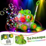Jucarie interactiva de impins Dinozaurul cu baloane cu baterie USB