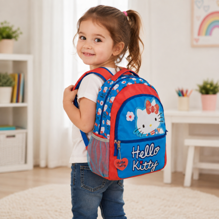 Ghiozdan Scoala copii Hello Kitty Impermeabil Rucsac reglabil