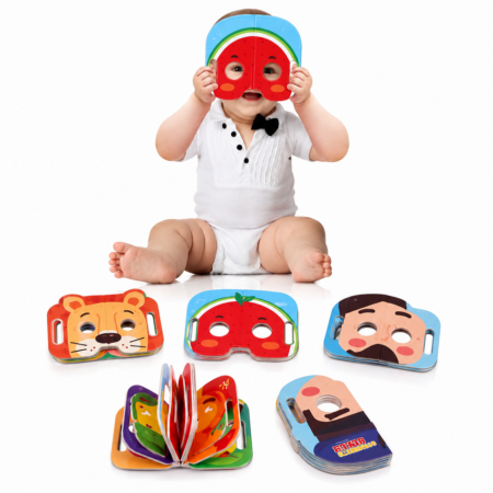 Joc interactiv educativ bebe Carte textila sub forma de Masca