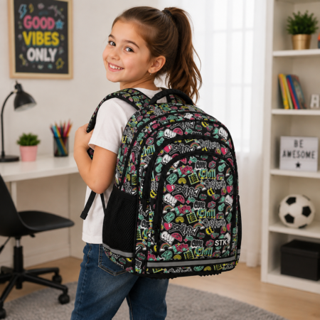 Rucsac Cool School compartimentat pentru scolari Ghiozdan reglabil