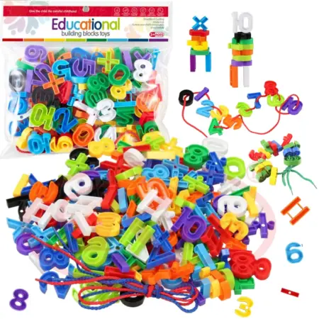 Set educativ Montessori 200 piese Numere si simboluri aritmetice
