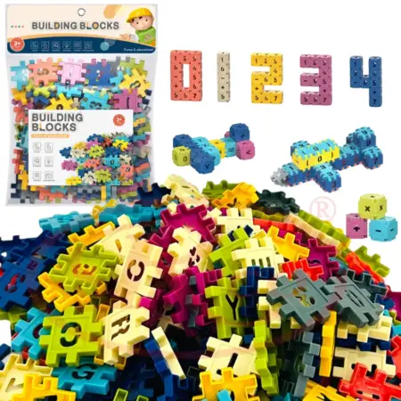 Set STEM Montessori 480 piese Numere Litere si simboluri aritmetice